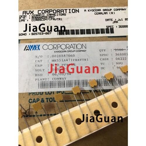 10PCS new 470PF 100V 1% P5MM 100V470PF JAN NP0 Multilayer ceramic monolith capacitor DIP 100vdc 470P Monolith 471/100V