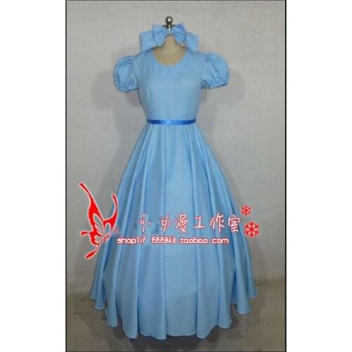 2016 Film Peter Pan Wendy Rachael Cosplay Costume Party Dress Women Long Dress New