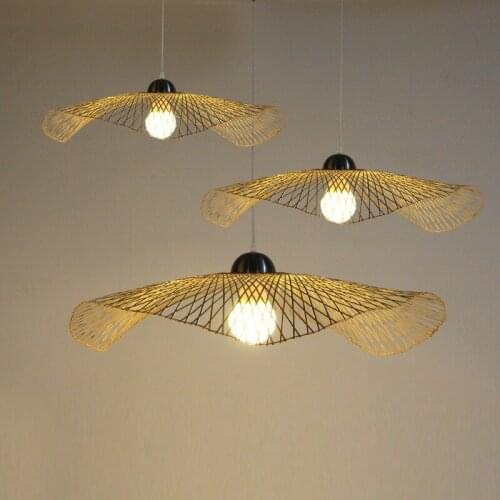 Bamboo Chinese Restaurant Bar Club Hotel bamboo pendant lights clothing shop barber shop single head shape lighting