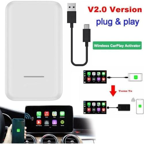 The Wireless CarPlay Adapter Is Suitable for IOS Phone Car 2.0 Version Audi Volvo Original Car with USB Cable Wireless Adapter