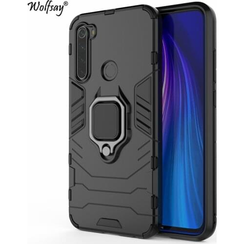 For Xiaomi Redmi Note 8 Pro Case, Redmi Note 8 Car Holder Armor Cases Hard PC & Soft Silicon Cover for Xiaomi Redmi Note 8 Pro