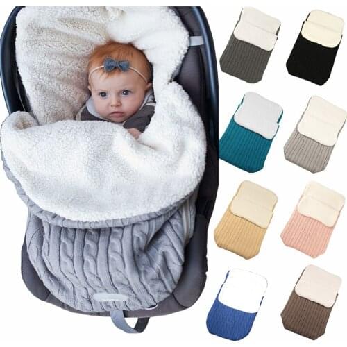 Newborn 0-12 Months Baby Blanket Soft Warm Infant Boys Girls Sleeping Bag for Bedding Stroller Super Swaddle Wrap Manta Bebes