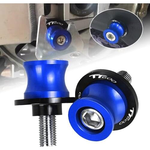 FOR YAMAHA TT600 TT 600 TT-600 2000 2001 2002 2003 2004 2005 2006 Motorcycle Aluminum Swingarm Spool 6MM Stand Screws Slider 600