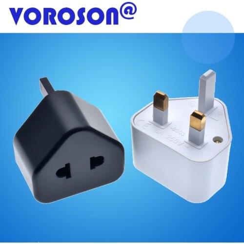 EU US 2 Pin To UK 3 Pin Plug AC Universal Adapter Travel Converter British G Type Standard Input Plug 5A Fuse