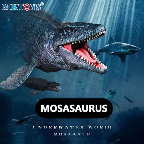 MKTOYS Mosasaurus Figurine Dinosaure Realistic Dinosaurio Model Jurassic World Dinozaur Gift for Kids Dinosaur Toys for Boys