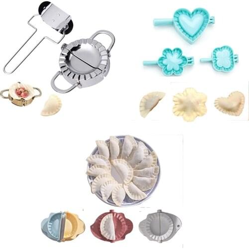 Kitchen Dumpling Mold Stainless Steel Jiaoz Tool Easy Dumpling Pie Ravioli Maker Chinese Food Kitchen Gadgets Baking Accessories