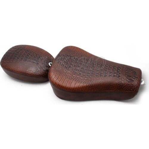 Driver Leather Pillow Solo Seat Cushion Passenger cushion For Harley Sportster Forty Eight XL1200 XL883 XL 883 72 48 2004-2019