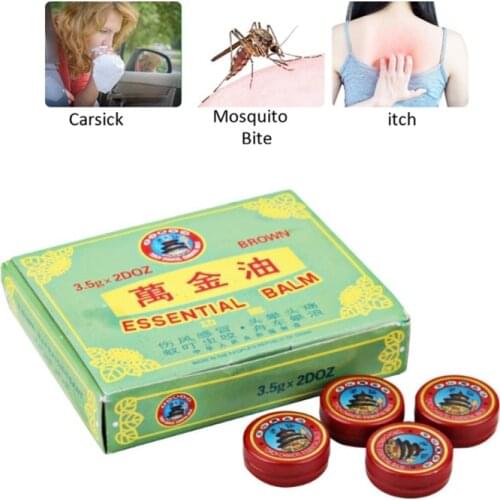5pcs Summer Cooling oil Chinese Tiger Balm Red Refresh Oneself Treatment Of Influenza Cold Headache Relax Essential Oil