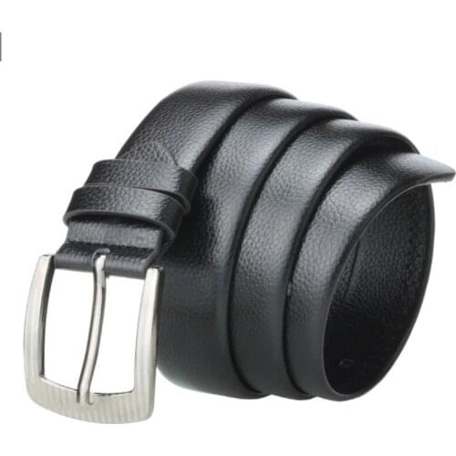 2021 hot new product mens pin buckle all-inclusive casual casual lychee pattern scratch-resistant wear-resistant belt