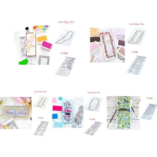 Snowflake Leaves Frames Metal Cutting Dies&Cordinating Stamps For Scrapbooking Craft Die Cut Card Making Embossing Stencil