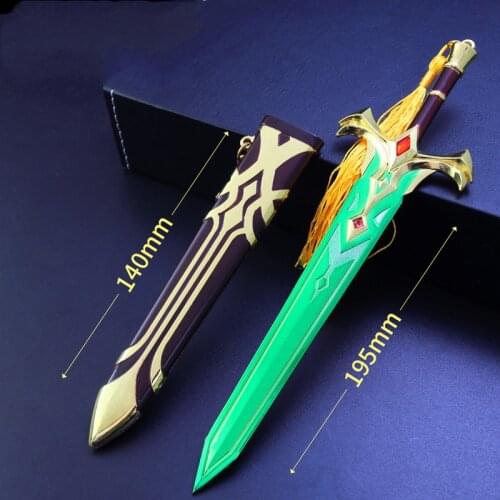 Alloy Sword Toy Expedition Peripheral Weapon Model 19.5cm Cosplay Lake Sword Alloy Weapon Keychain Decoration Not Opened