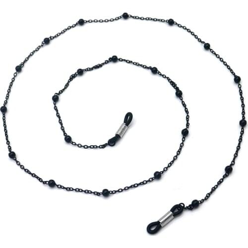 Fashion Reading Glasses Chain for Women Metal Sunglasses Cords Beaded Eyeglass Lanyard Hold Straps Eyewear Retainer
