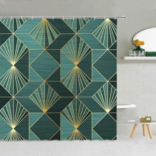 Geometric striped marble Curtains curtains in the bathroom curtains in the room For bathroom Bath mat Curtains in the bathroom