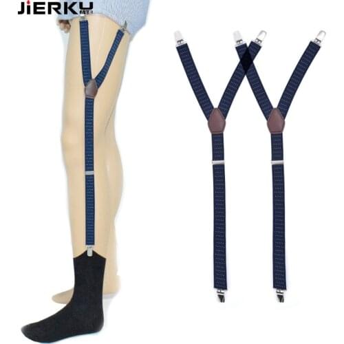 Mans Shirt Garters Leg Sock Suspenders Braces Elastic Uniform Business Strap Gentleman Shirt Holder 1pair