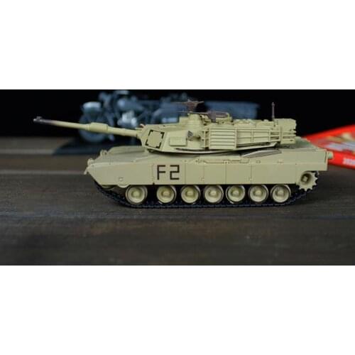 Plastic 1:72 M1A2 Tank Finished Model US M1 Tank Military Static Model Kids Hot Toys for Boys Military Vehicle