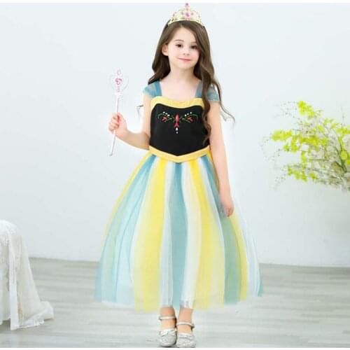 Dress for Girl Cosplay Princess Costume Kids Halloween Clothes Children Birthday Carnival Fancy Party Disguise Clothes Elegant