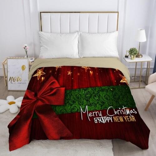 Christmas santa claus Duvet cover Quilt/Blanket/Comfortable Case 140x200 240x220 Queen King Single Bedding for Home stars