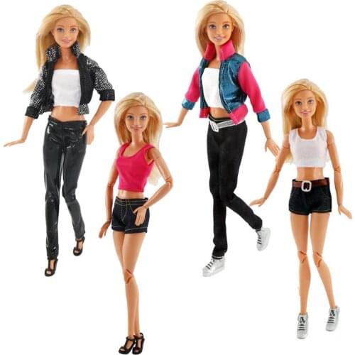 Shirt Coat Shorts Pants For Barbie Doll Clothes Set Tops Trousers Casual Wears 1/6 BJD Dolls Accessories Kids DIY Toys Girl Gift