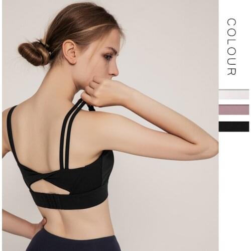 Thin Breathable Women Shockproof Sport Bras Sexy Deep U Neck Push Up Gym Yoga Crop Top Jogging Athletic Exercise Fitness Outfit