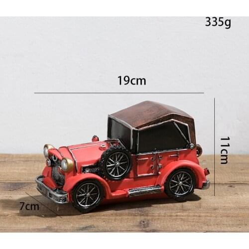 Vintage Creative Retro Nostalgic Car Accessories Resin Crafts Office Desktop Decorations Figurines & Miniatures