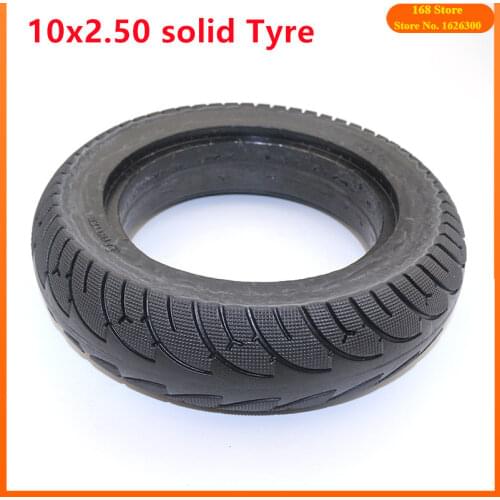 2PCS 10x2.50 Tubeless Wheel Tyre 10*2.50 Solid Tyre Non-Inflation Electric Scooter Tire for Electric Scooter Accessory