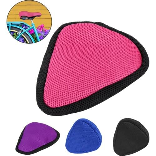 Uxcell Bike Bicycle Saddle For Seat Cover Comfort Polyester Pad Padded Soft Breathable Cushion Pink Cycling Parts Accessor