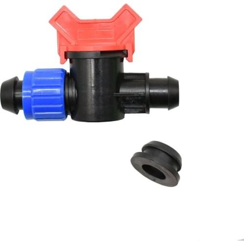 20mm pe hose Garden tap With lock nut 16mm to 20mm hose irrigation water valve DN15 Tube adapter 1pcs