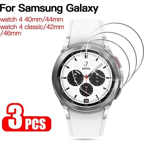 3PCS Protective Glass For Samsung Galaxy Watch4 40MM 44MM Watch 4 Classic 42MM 46MM HD Explosion-proof Screen Protectors Film 9H