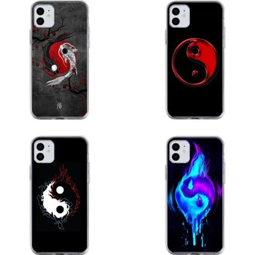 Yin And Yang Colors Phone Case New Fashion Cover Transparent for Iphone 12pro Mini 11pro Max Se2020 6 6s 7 8plus X XS XR Xsmax