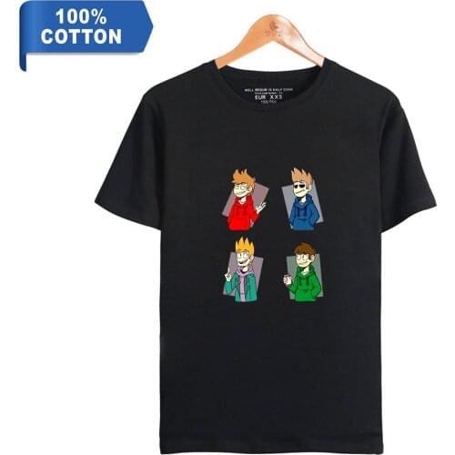 WAWNI Eddsworld T Shirt Casual Tops Men Womens Tee 100% Cotton O-neck New Fashion Short Sleeve Unique T Shirt Kawaii Clothes