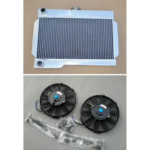 Hot Selling High Quality 3 Row 56MM Aluminum Radiator + Fans For ROVER MG/MGB-GT MT NIB