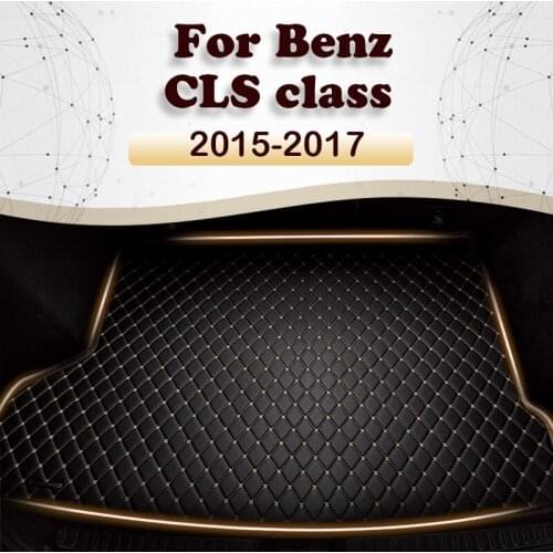 Car trunk mat for Benz CLS class sedan 2015 2016 2017 Cargo Liner Carpet Interior Parts Accessories Cover