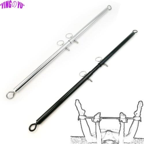 BDSM Bondage Set Stainless Steel Adjustable Spreader Bar Sex Slave Handcuffs Ankle Cuffs Fetish Restraints Sex Toys for Couples
