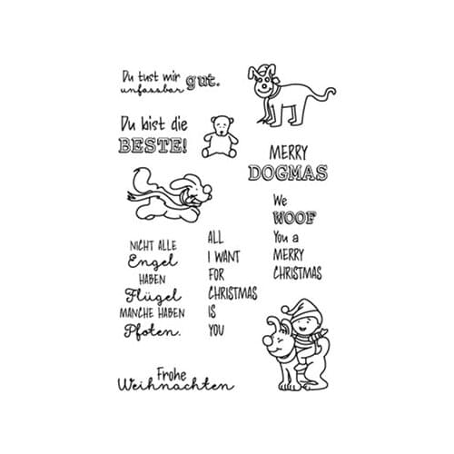 German stamp Clear Stamp for Scrapbooking Transparent Silicone Rubber DIY Photo Album Decor A137