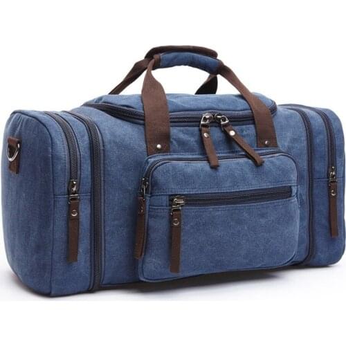 New Fashion Outdoor Travel Bag Portable Canvas Messenger Gym Duffle Trendy Large-Capacity Casual Shoulder Bag for Men and Women