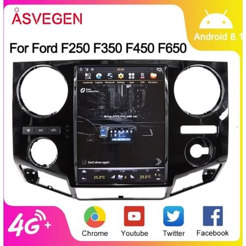 64G Android 9.0 Car Multimedia GPS Audio Radio Stereo For Ford F250 F350 F450 F650 2009-2014 HeadUnit Navigation Screen Player