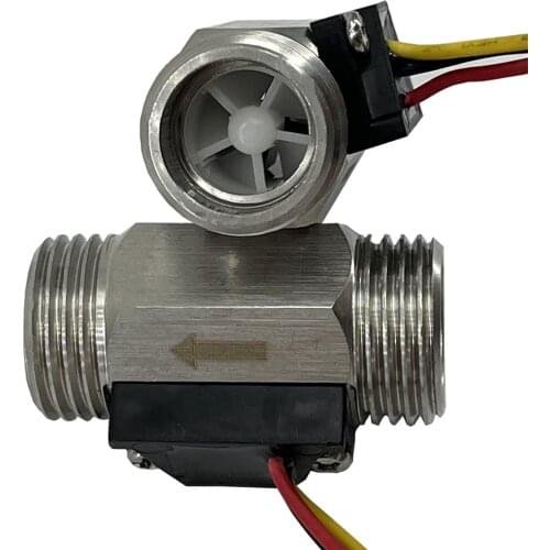 SUS304 G1/2" 1~30L/MIN Hall effect water Stainless steel flow sensor meter