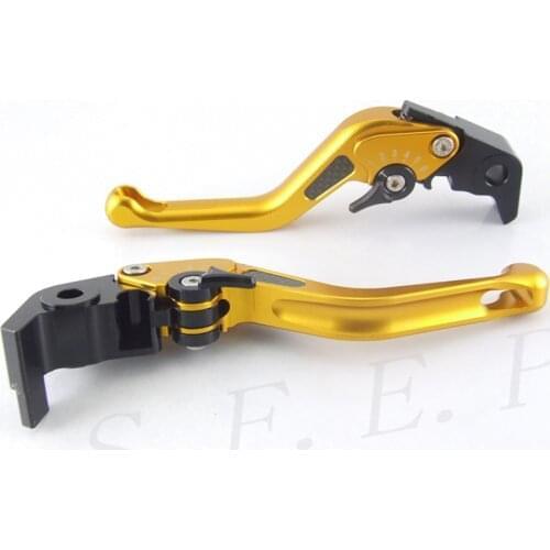 SFEP 3D Short CNC Adjustable Motorcycle Brake and Clutch Levers with Carbon Fiber Inlay Type For Kawasaki ZX6R/636 2019