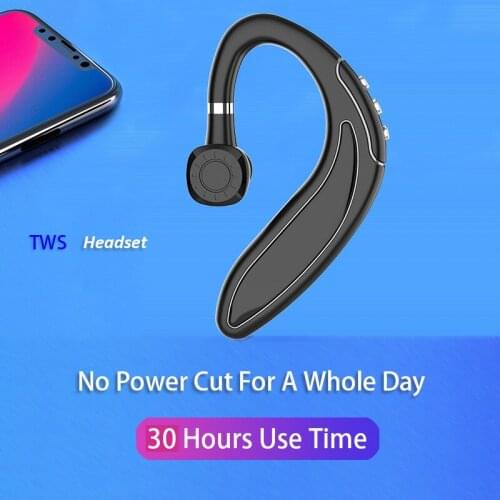 Original Car Drive Bluetooth 5.0 Wireless Earphone Super Standby Business Headset with HD Mic Handsfree Sport Earbuds PK i12 TWS