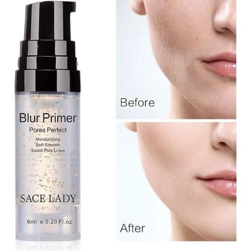 SACE LADY Gold Foil Moisturizing Before Makeup with Zero Pore, Smooth and Fine Line Primer Oil Cosmetic Gift Hot Selling