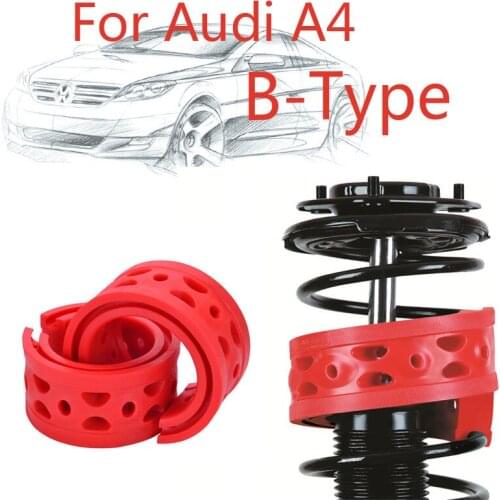 1pair Front Shock SEBS Size-B Bumper Power Cushion Absorber Spring Buffer For Audi A4