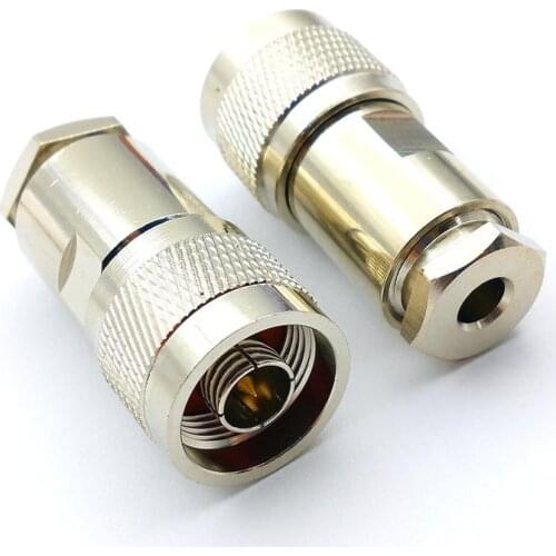 1PCS N male Plug ST Clamp for LMR195 RG400 RG58 RG142 cable RF connector