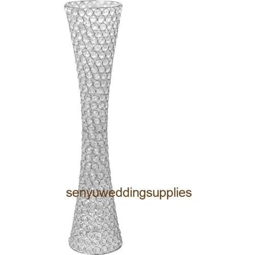 12pcs) column crystal wedding pillar flower stand walkway stand wedding decoration & event party centerpiece senyu01335