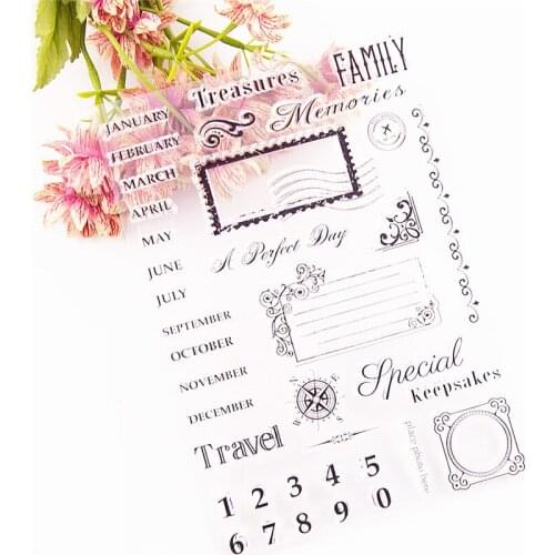 15*21CM Hot sale Round frame Clear Stamps / Silicone Seals Roller Stamp for DIY scrapbooking photo album/Card Making