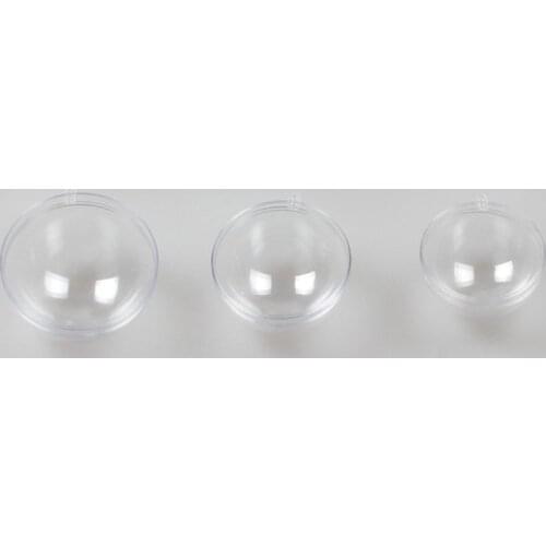 AMW Durable Round Shape Christmas Decorations Transparent Ball Plastic Clear Can Open Decorative Ball Home Ornament Gift