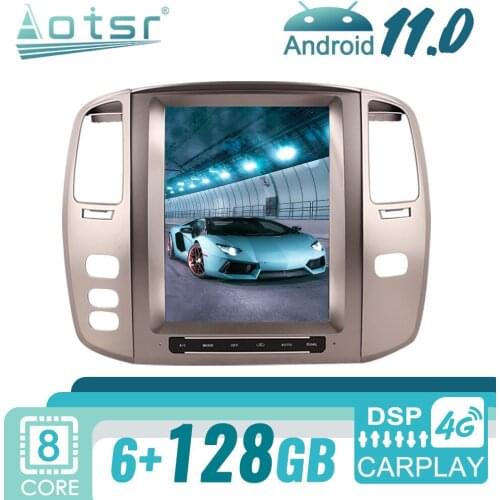 Android For Lexus LX470 Tesla Car Radio GPS Navigation Multimedia Video Player Stereo Audio Head Unit CD Player