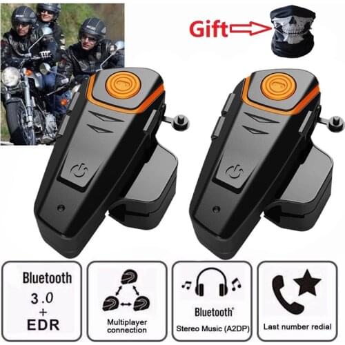 BT-S2 Pro Motorcycle Helmet Intercom Motorbike Wireless Bluetooth Headset BTS2 waterproof BT Interphone with FM