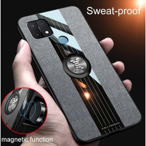 For OPPO A15 A74 A94 A95 A93 Case Anti-knock Armor Magnet Holder Ring Back Cover For OPPO A55 A54 A53 A32 A72 A91 A52 A92 A8 A31