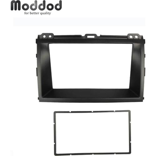 Double Din Radio Fascia For LEXUS GX 470 Toyota Land Cruiser Prado 120 Dashboard Stereo Plane Dash Trim Installation Kit Frame