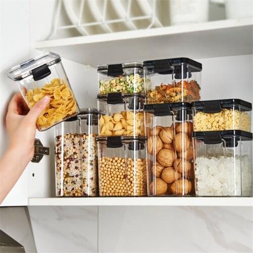 460ml 700ml 950ml 1300ml Stackable Kitchen Sealed Jar Food Storage Box Multigrain Storage Tank Dried Fruit Tea Storage Container
